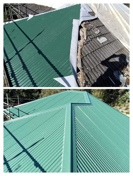 Residential colorsteel roofing project